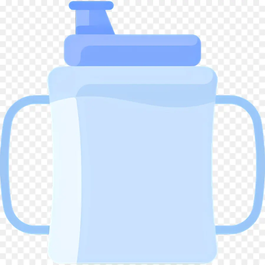 Taza De Bebe，Botella De Agua Azul PNG