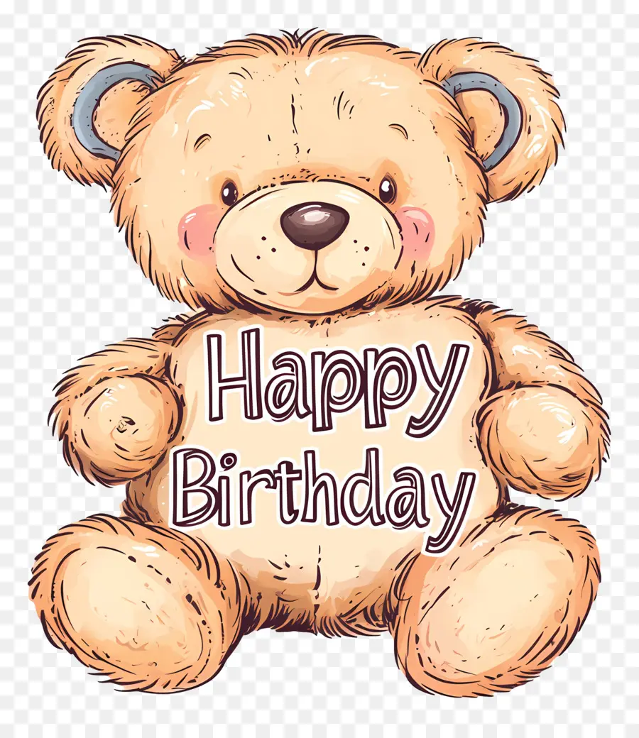 Cumpleaños，Oso De Peluche PNG