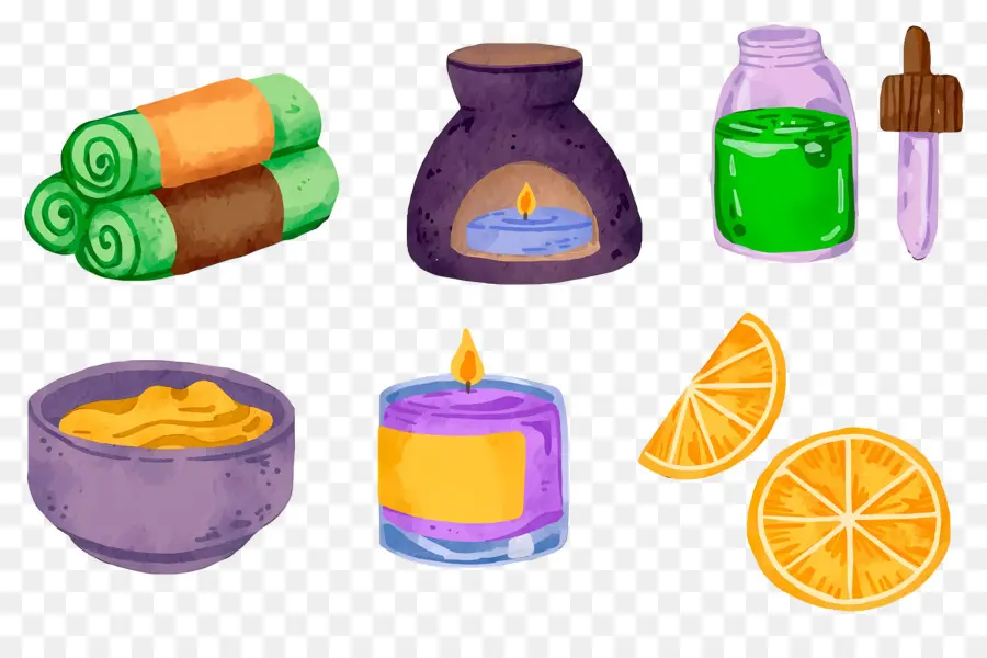 Elementos De Aromaterapia，Artículos De Spa PNG