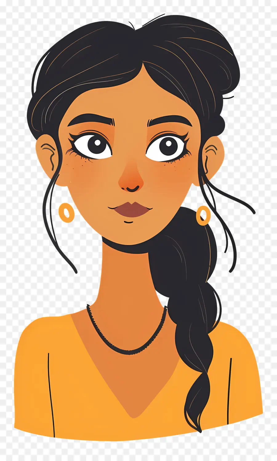 Mujer India，Mujer De Dibujos Animados PNG