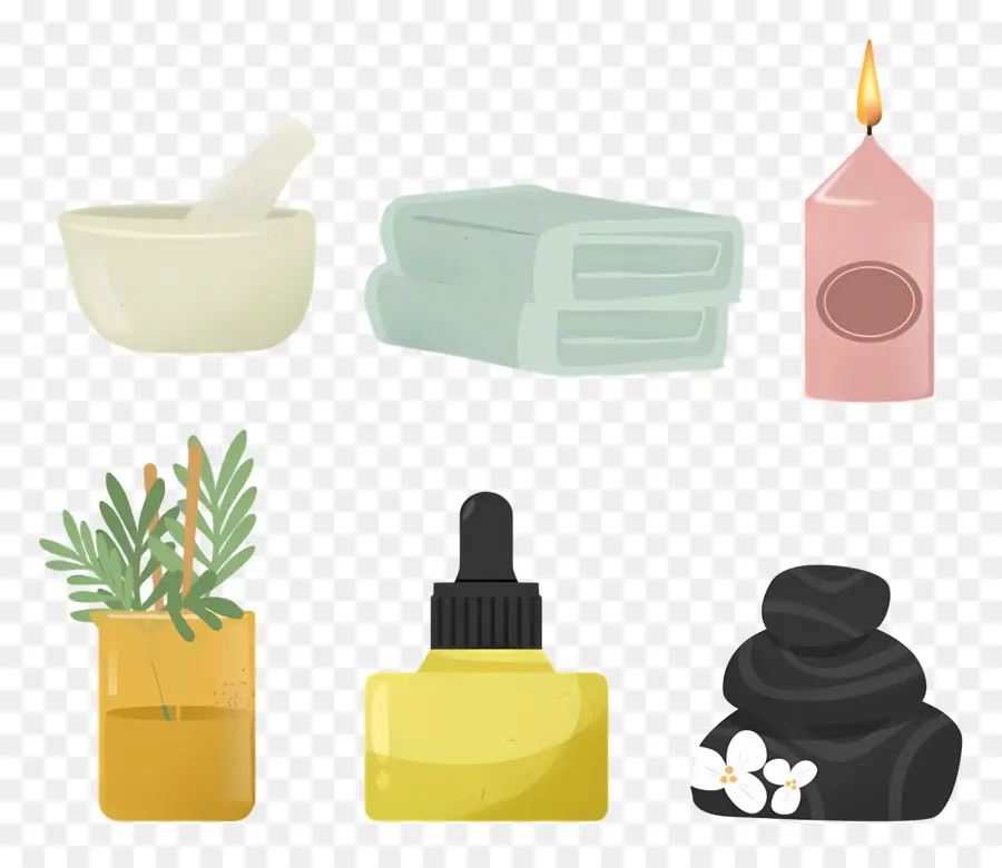 Elementos De Aromaterapia，Artículos De Spa PNG