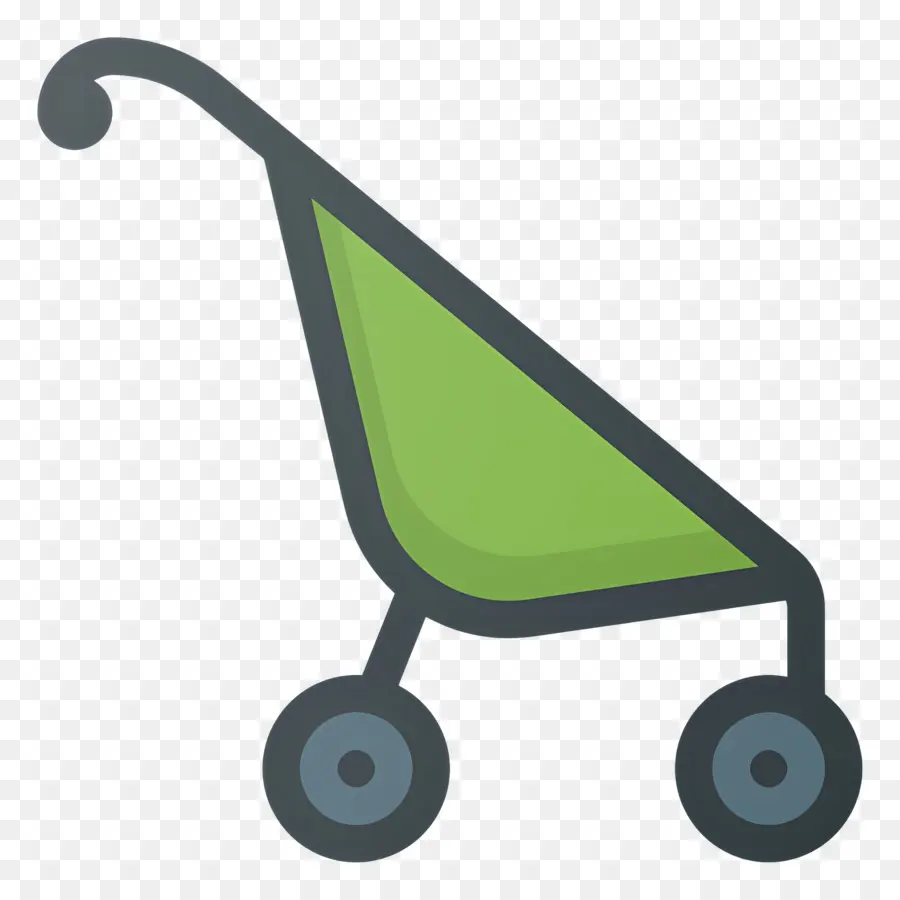 Carrito De Bebe，Cochecito Verde PNG