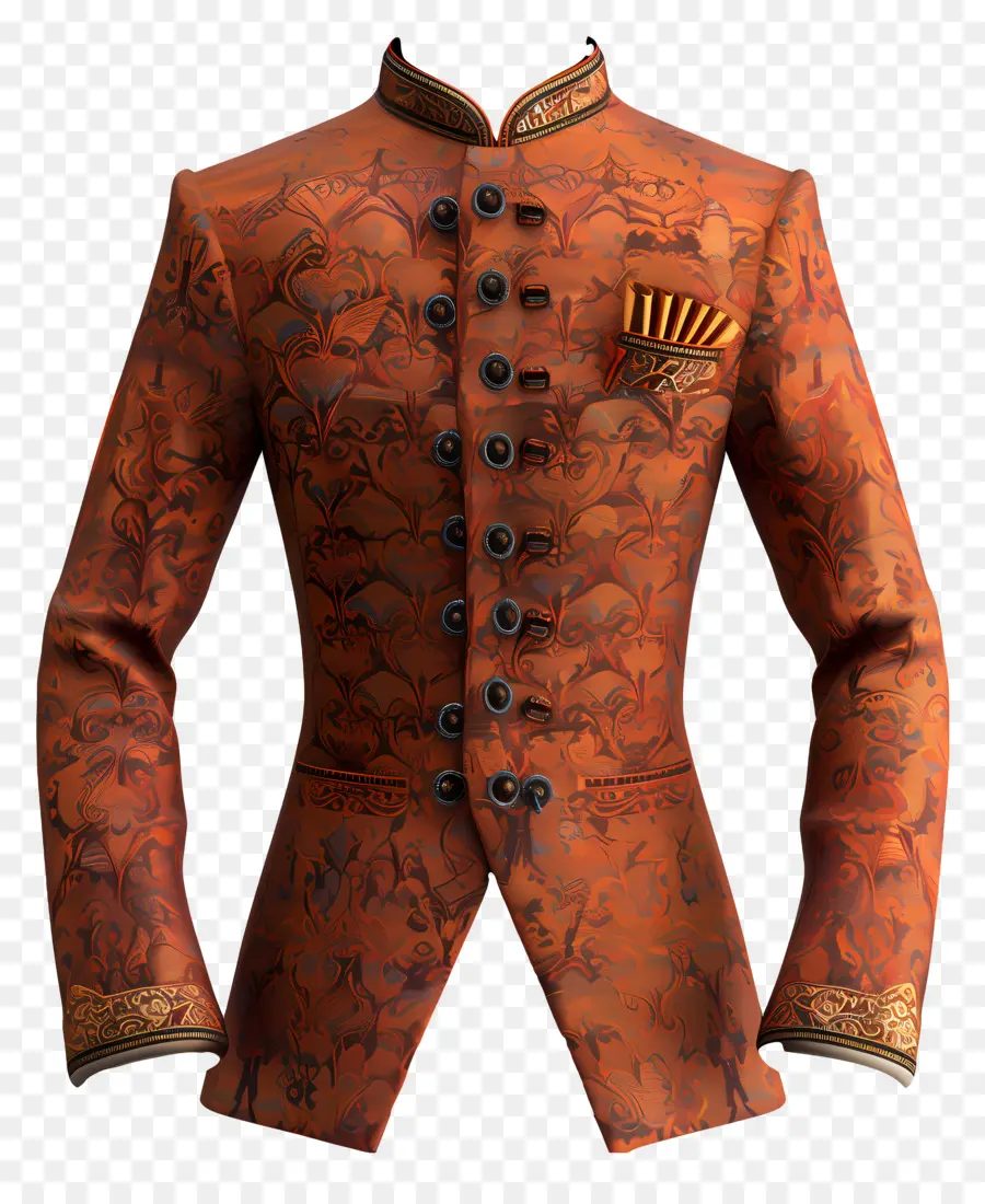 Ropa Formal India，Chaqueta Tradicional PNG