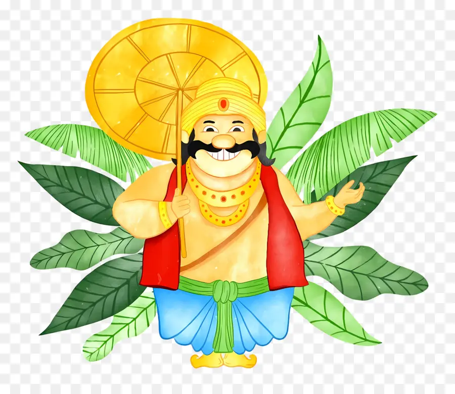 Feliz Onam，Rey Mahabali PNG