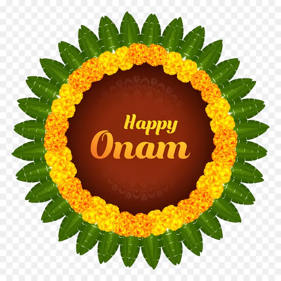 Feliz Onam，Flores PNG