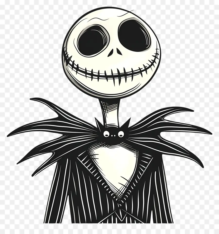 Jack Skellington，Cabeza De Esqueleto PNG