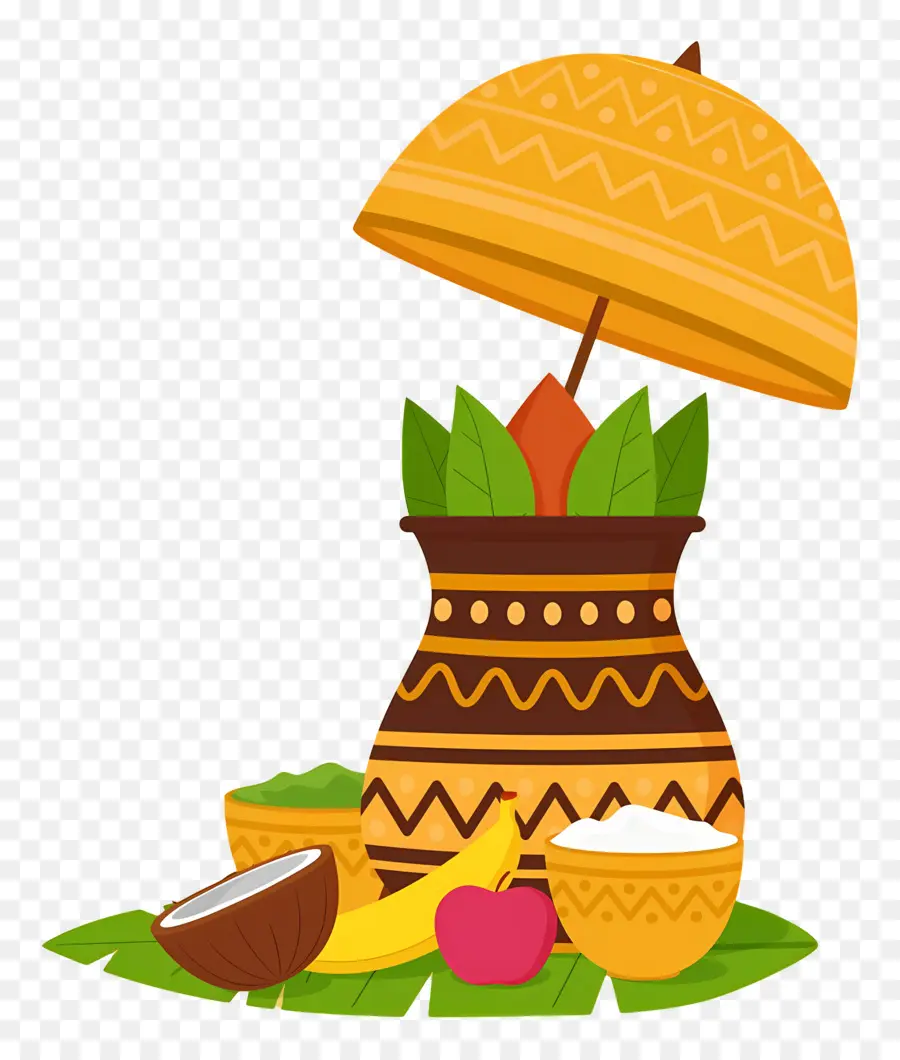 Feliz Onam，Olla Tradicional PNG