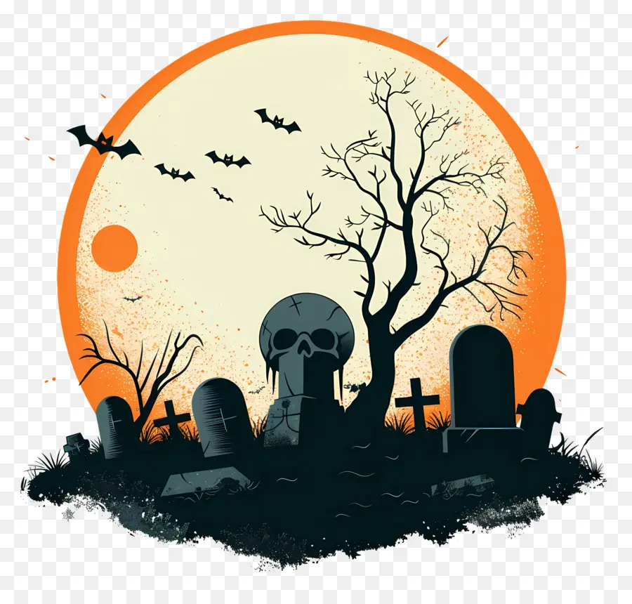 Noche De Halloween，Cementerio PNG