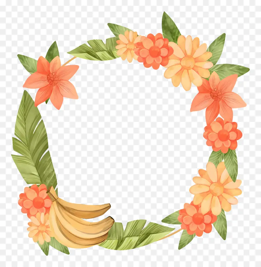 Feliz Onam，Corona De Flores PNG