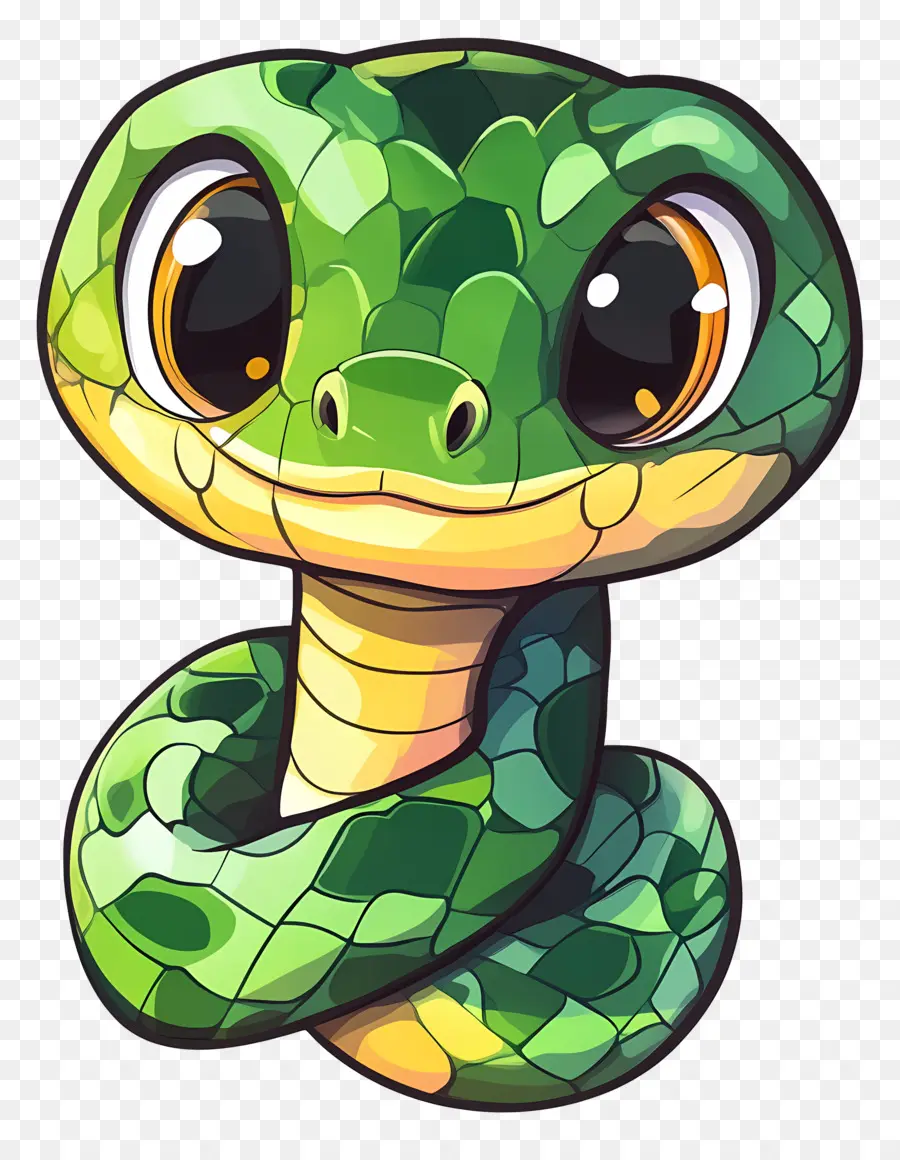 Linda Serpiente，Serpiente Verde PNG