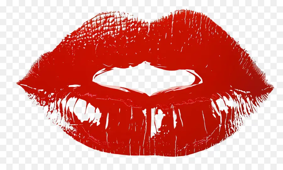 Marca De Beso，Labios Rojos PNG