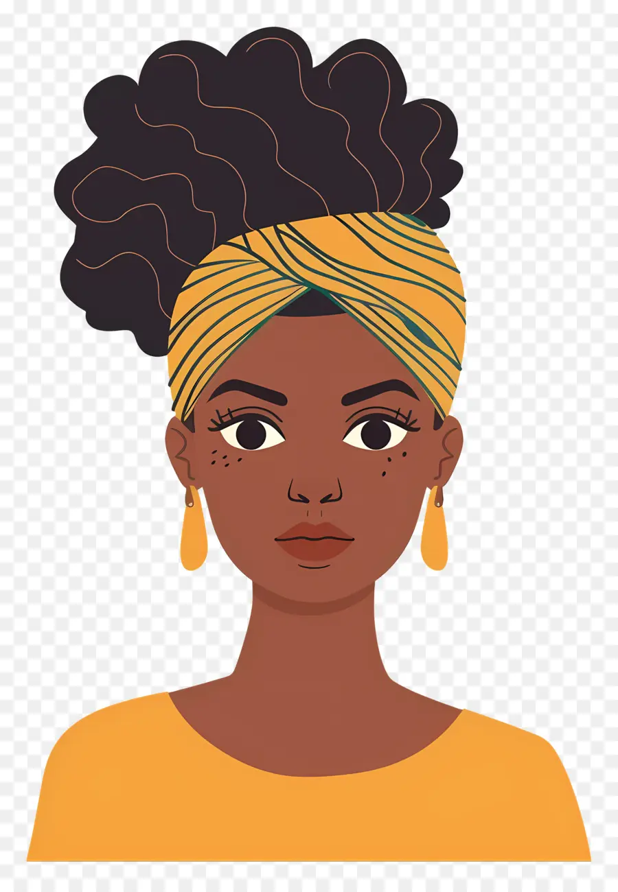 Mujer Africana，Chica Con Diadema PNG