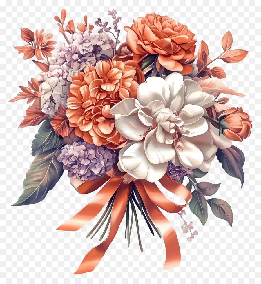 Flores De Cumpleaños，Ramo De Flores PNG