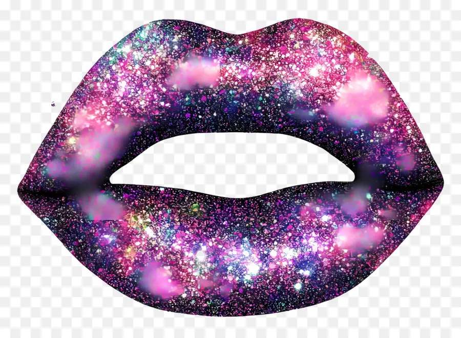 Beso Brillante，Labios De Brillo Rosa PNG