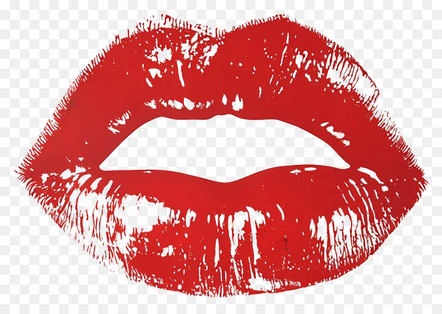 Mancha De Beso，Labios Rojos PNG