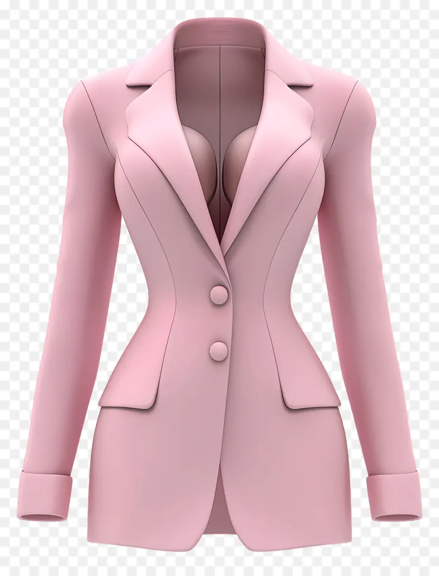 Vestimenta Formal Para Mujeres，Abrigo Rosa PNG