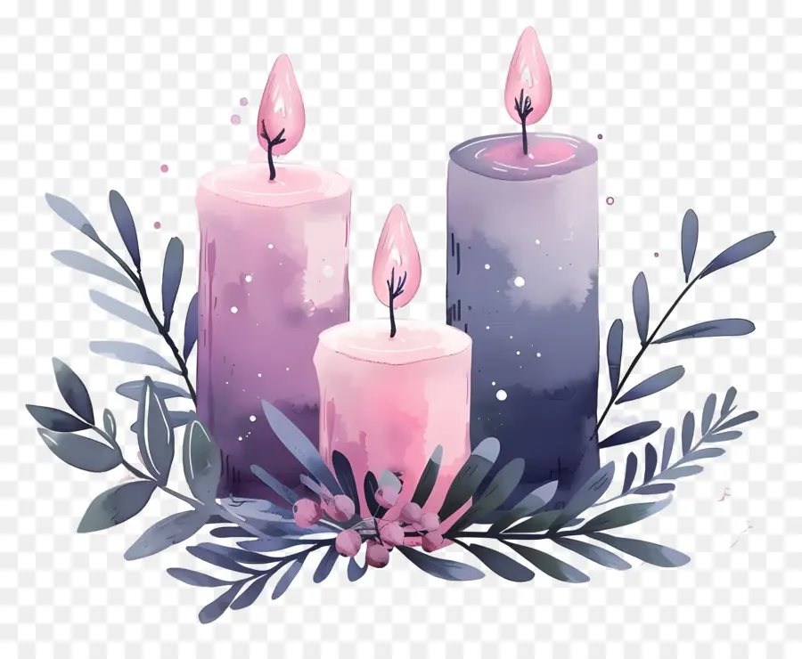 Velas De Adviento，Velas PNG