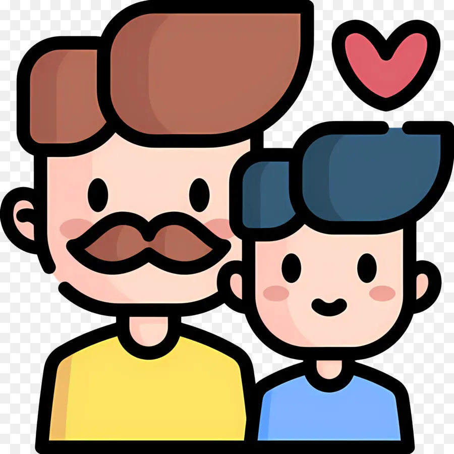 Padre E Hijo，Bigote PNG