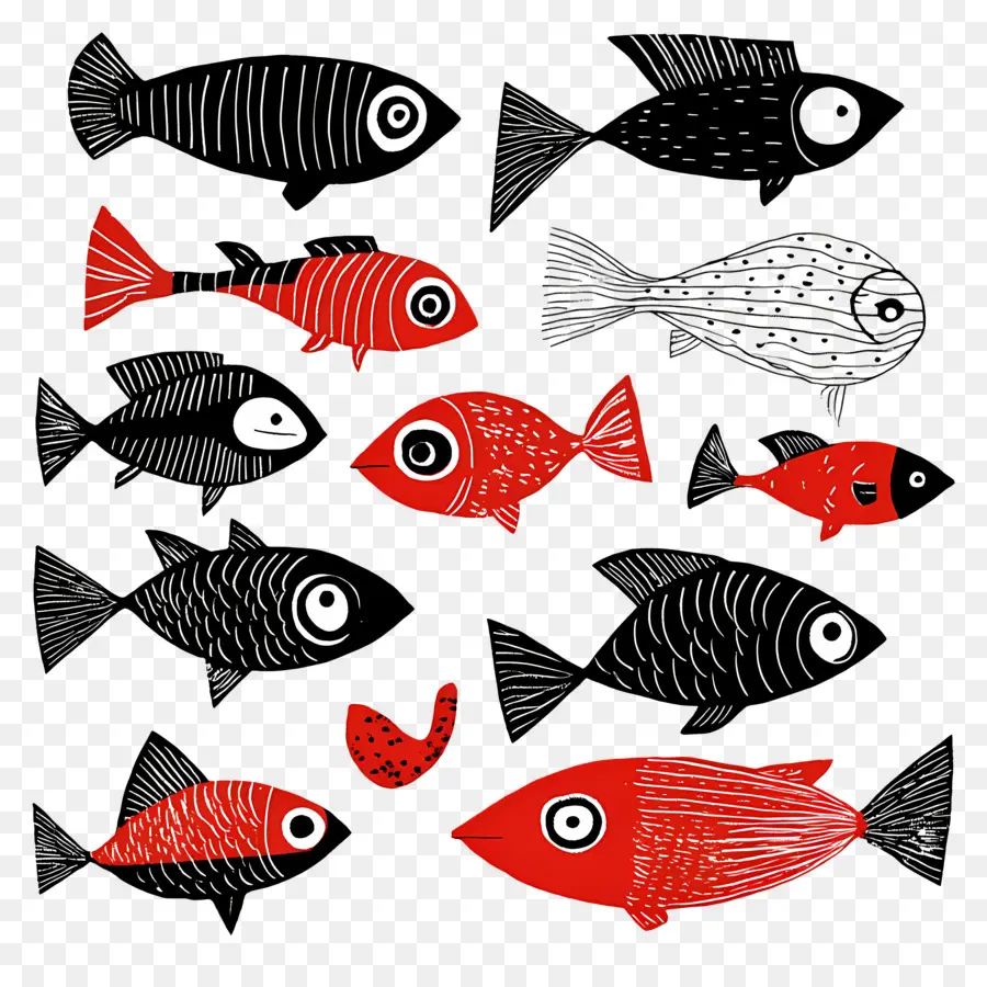 Grupo De Peces，Peces Coloridos PNG