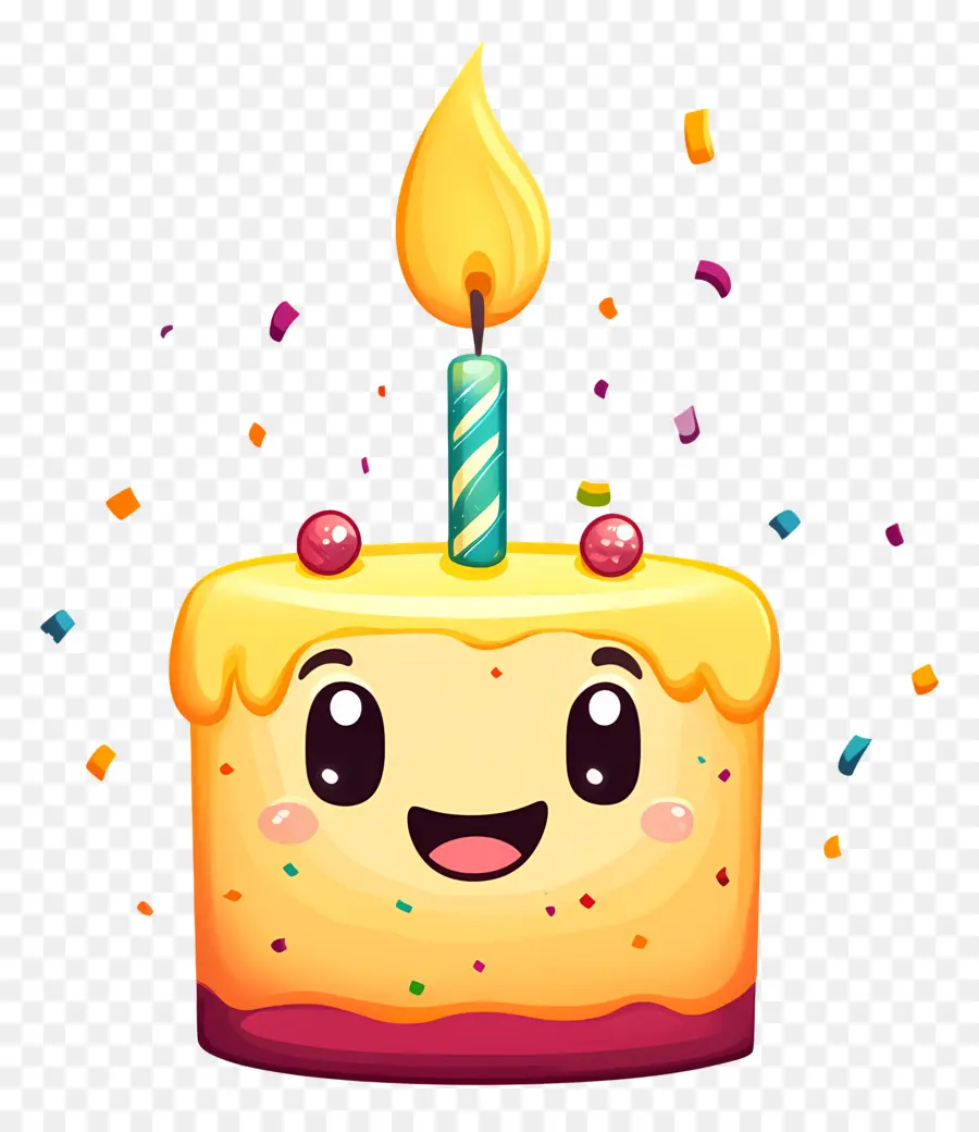 Cumpleaños Emoji，Lindo Pastel De Cumpleaños PNG