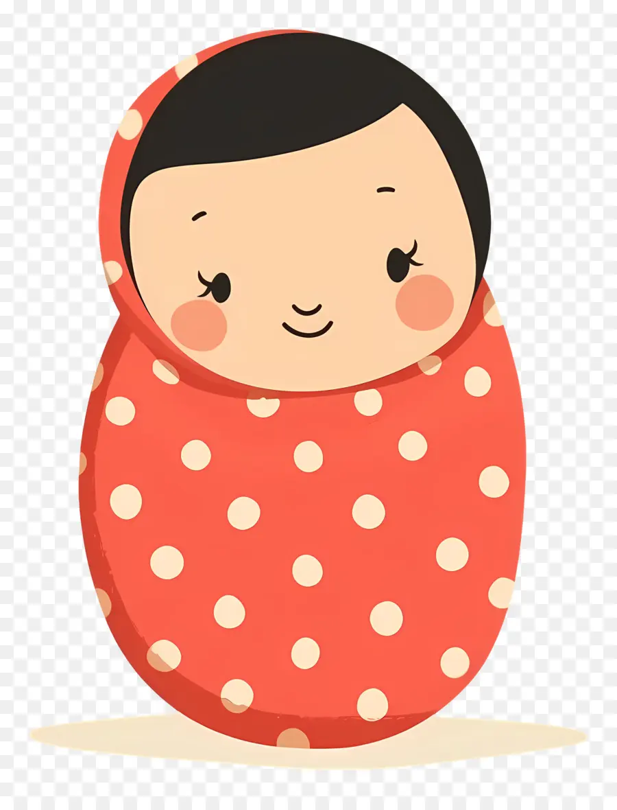 Lindo Bebe De Dibujos Animados，Muñeca Matrioska PNG