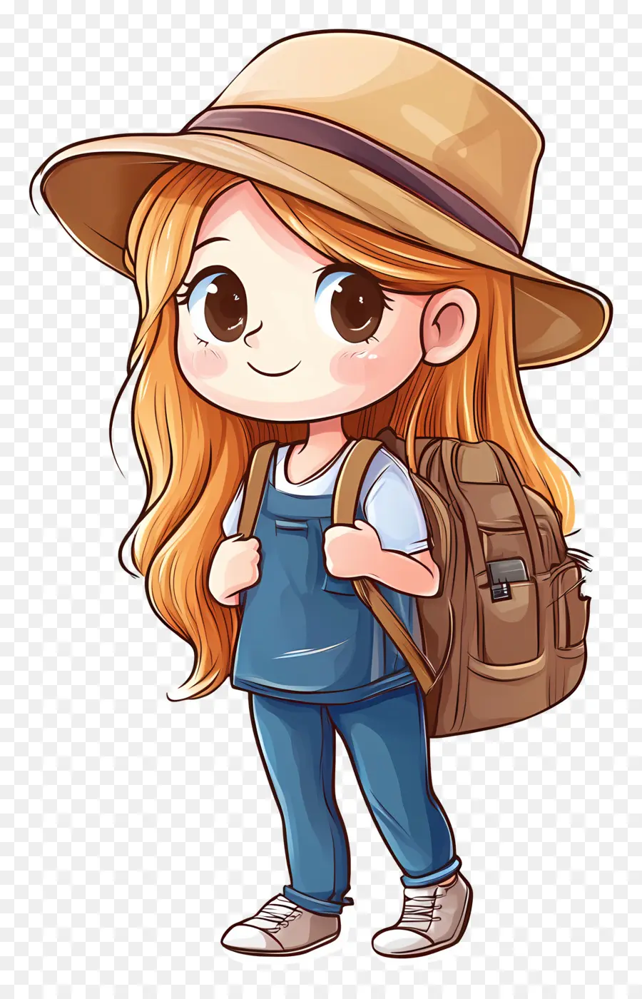 Estudiante，Chica Con Mochila PNG