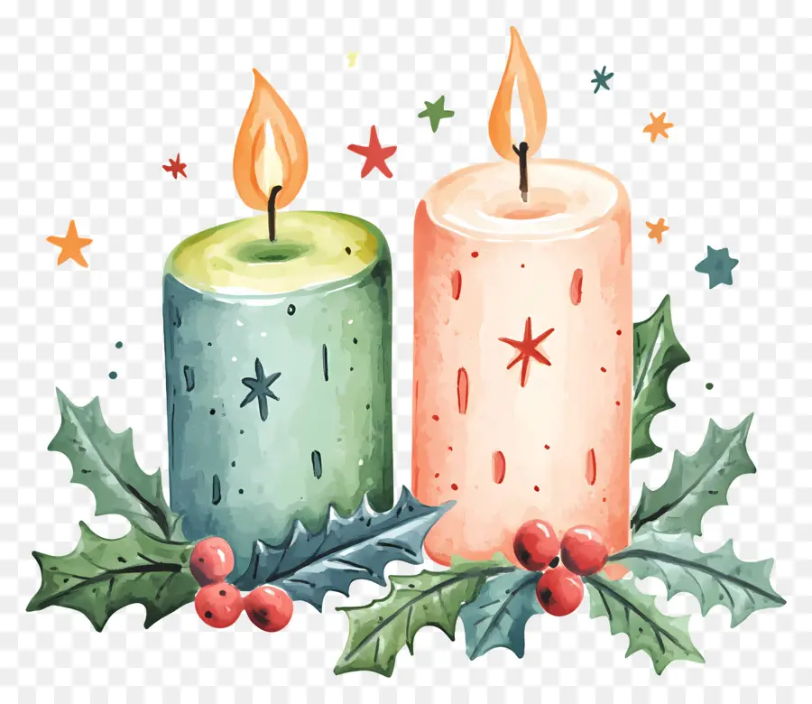 Velas De Navidad，Velas PNG