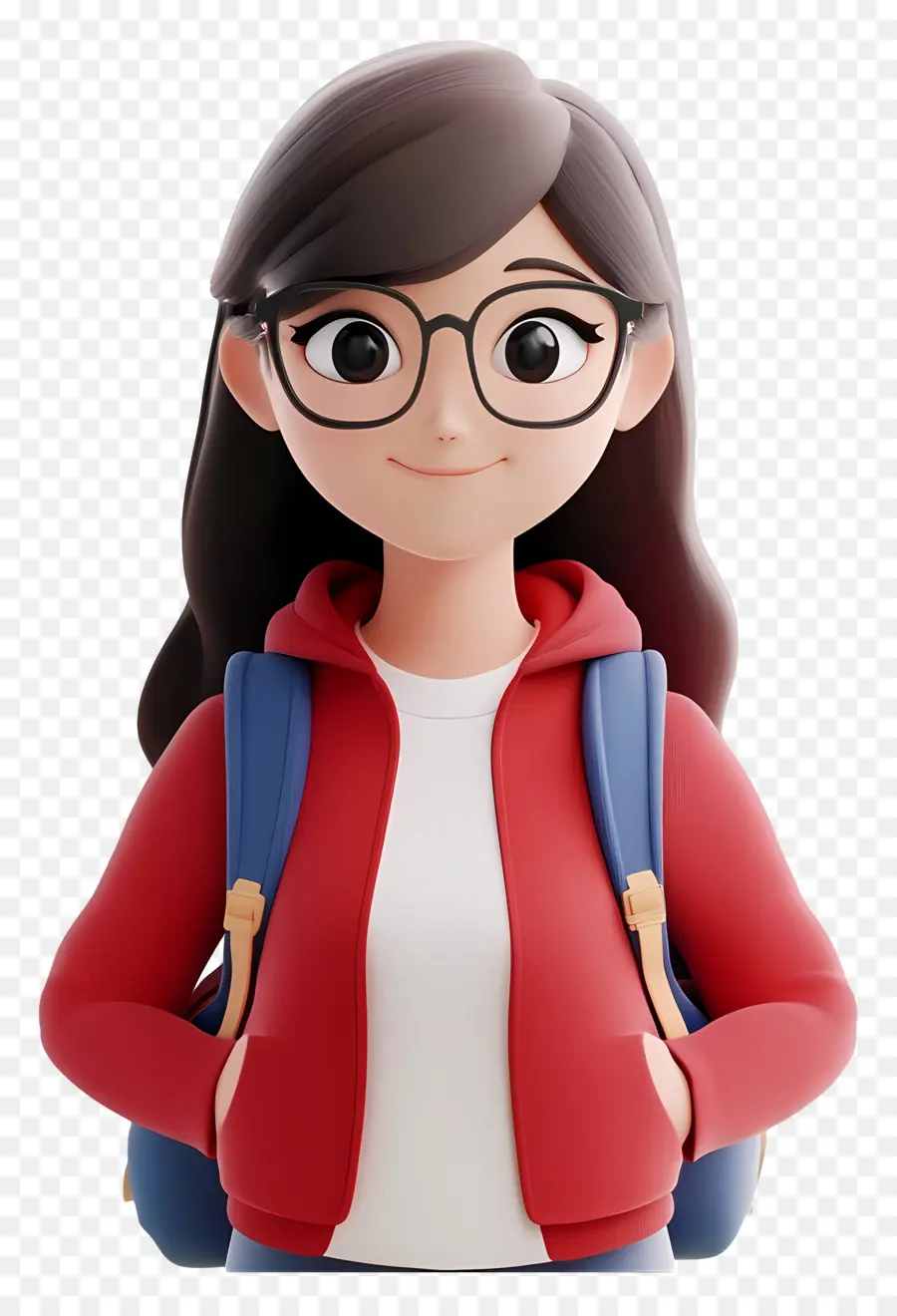 Estudiante，Chica Con Gafas PNG