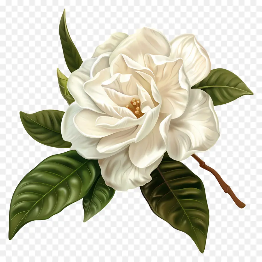 Flor De Gardenia Blanca，Flor Blanca PNG