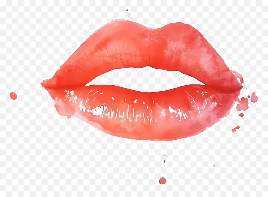 Mancha De Beso，Labios Rojos PNG