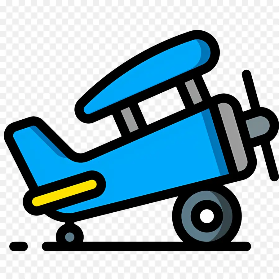 Avión，Azul PNG