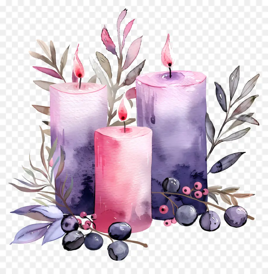 Velas De Adviento，Velas PNG