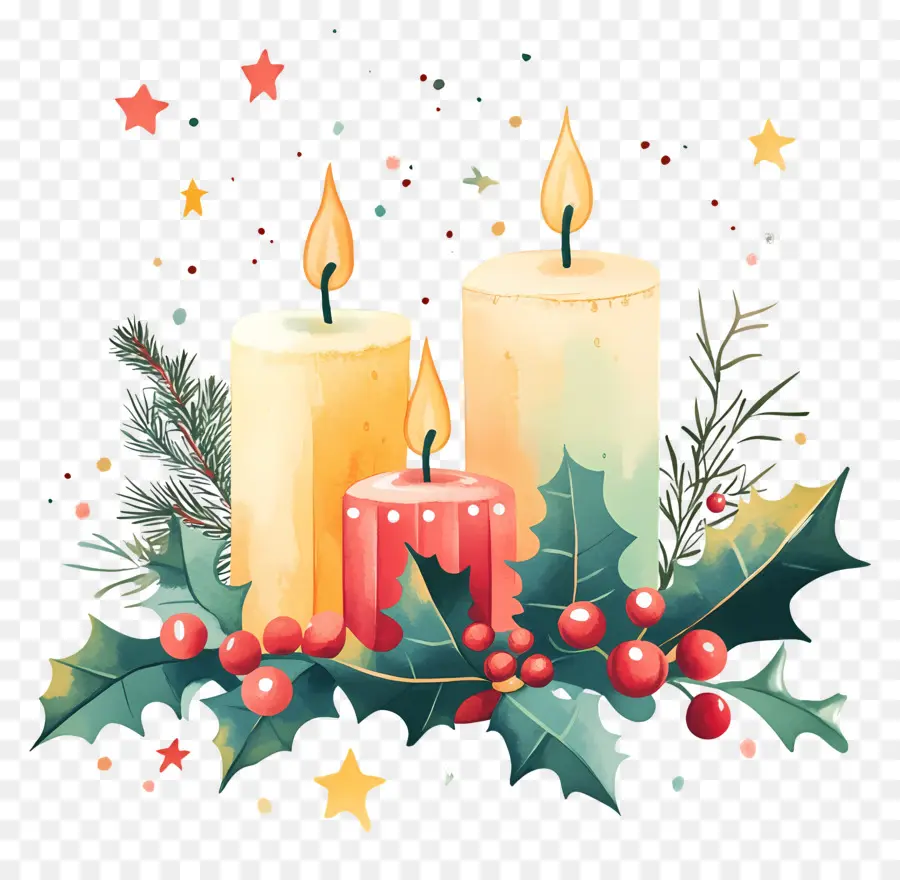 Velas De Navidad，Velas PNG