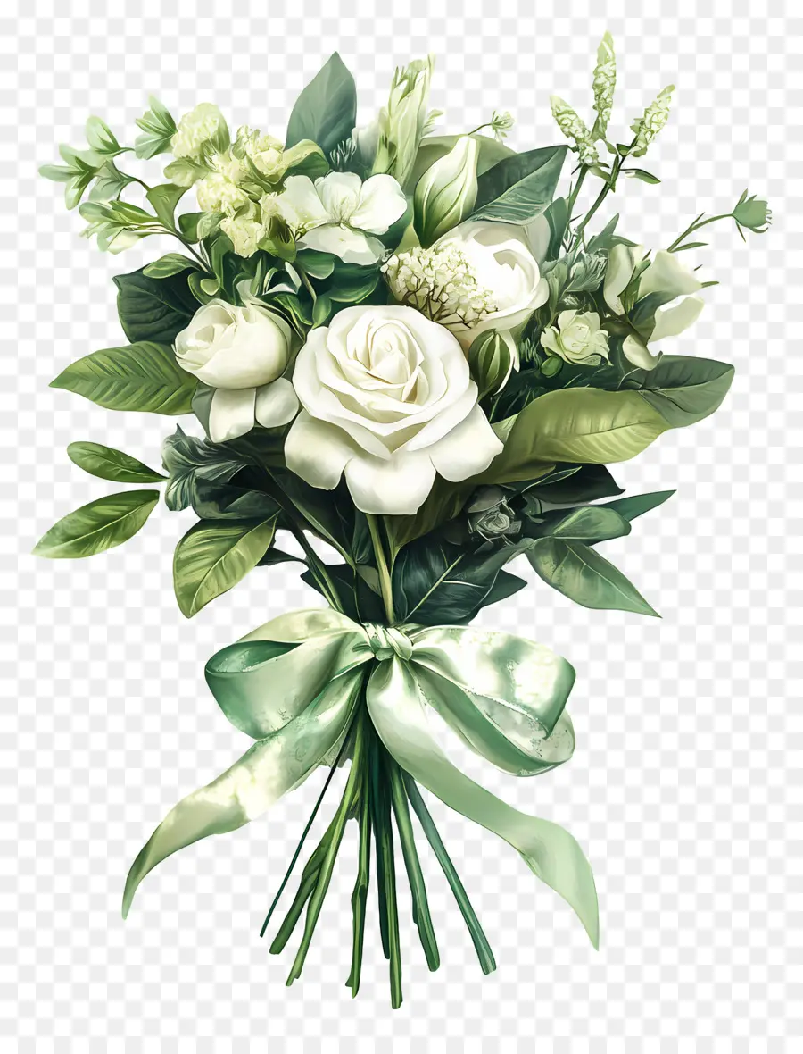 Flores De Cumpleaños，Flores Blancas PNG