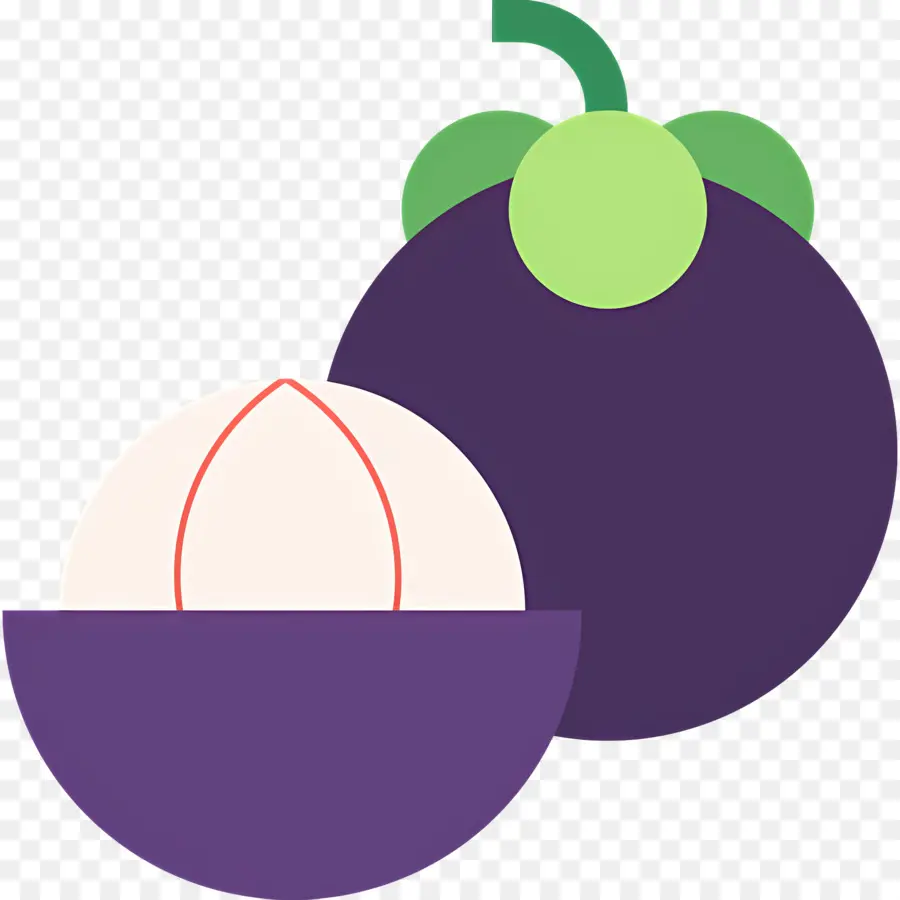 Mangostán，Púrpura PNG