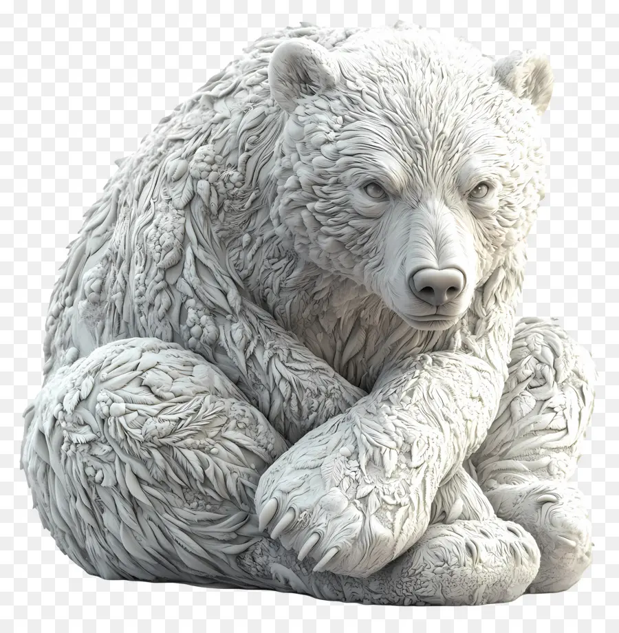 Oso De Hielo，Escultura Del Oso PNG