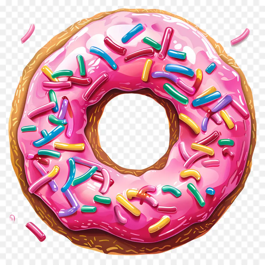 Donut Animado，Donut Colorido PNG