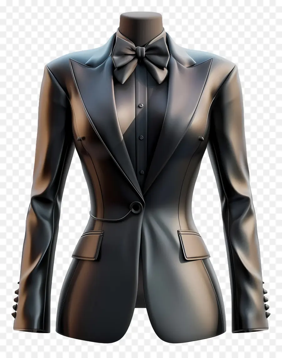 Vestimenta Formal Para Mujeres，Esmoquin Negro PNG