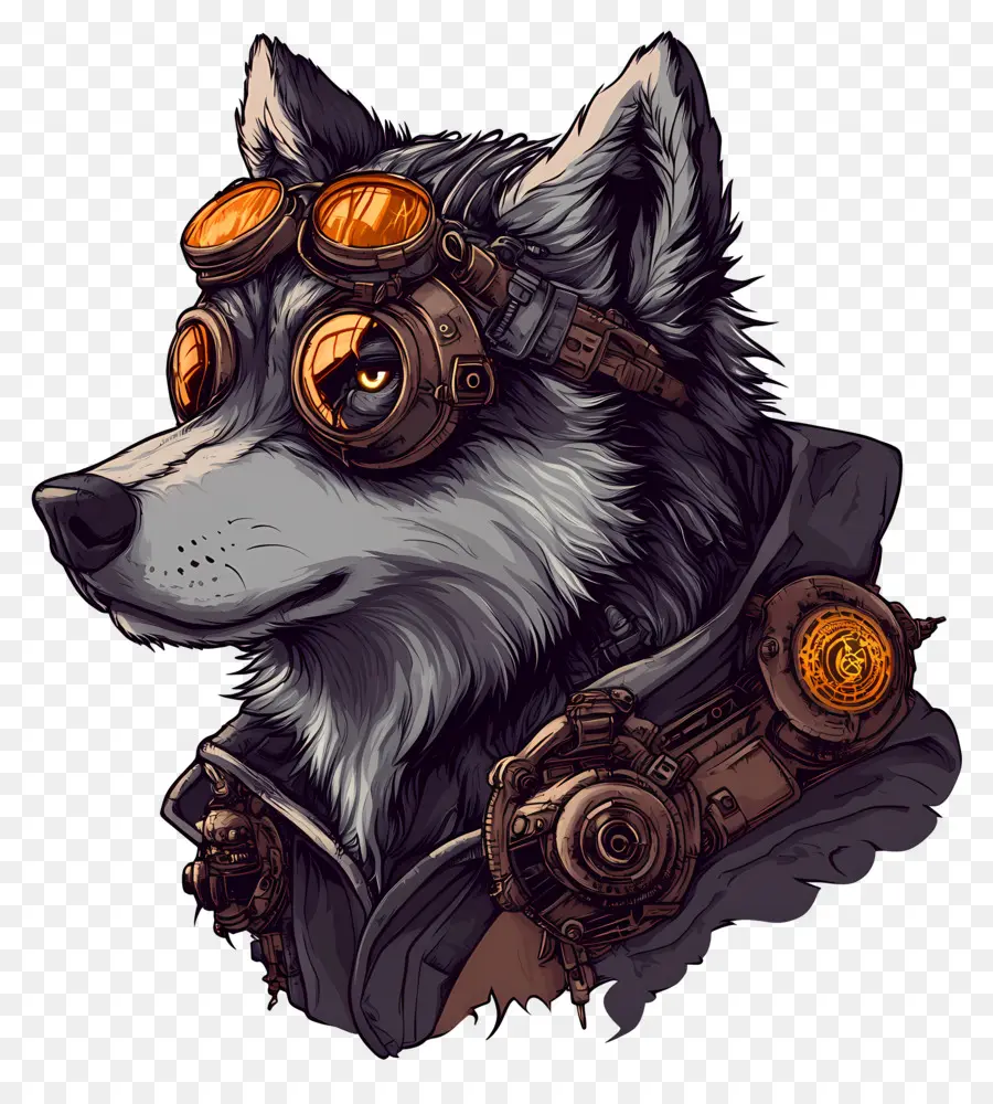 Lobo Genial，Lobo Con Gafas PNG