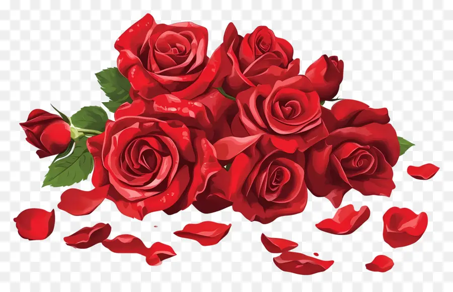 Ramo De Rosas，Rosas Rojas PNG