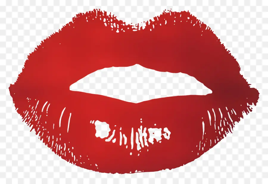 Marca De Beso，Labios Rojos PNG