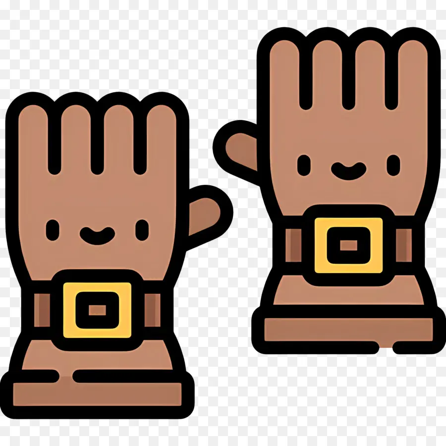 Guantes，Marrón PNG