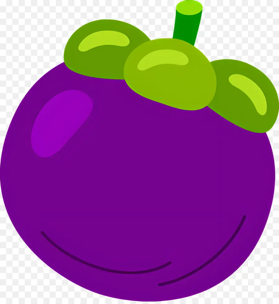 Mangostán，Fruta Morada PNG