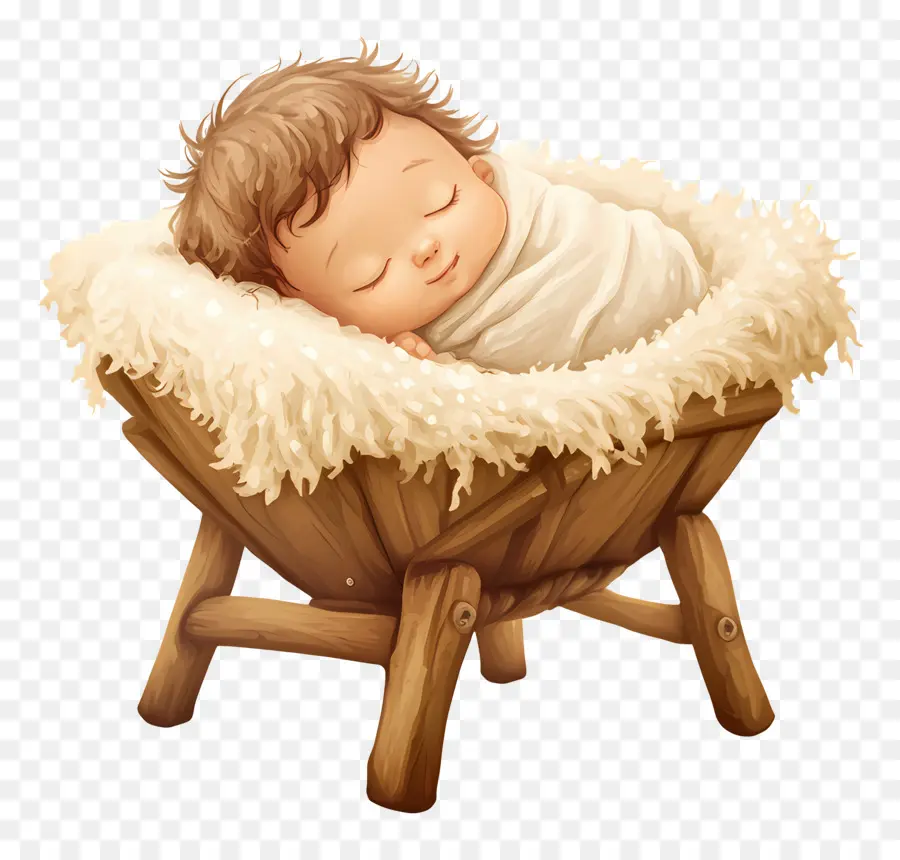 Bebe Durmiendo，Bebé En Un Pesebre PNG