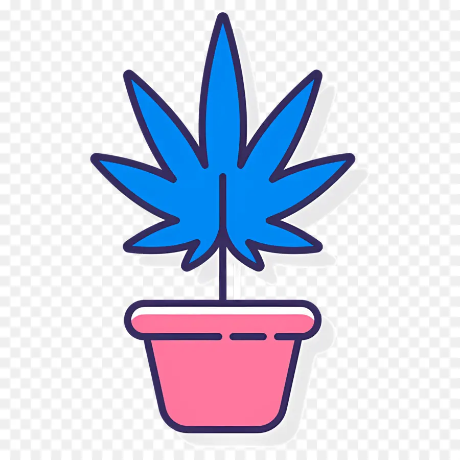 Hoja De Cannabis，Planta En Maceta PNG