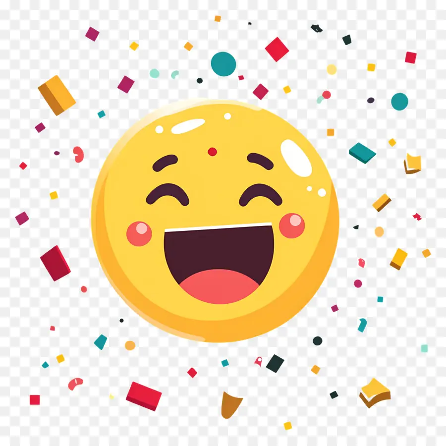 Cumpleaños Emoji，Emoji Riendo PNG