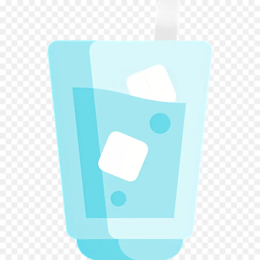 Vaso De Agua，Cubitos De Hielo PNG