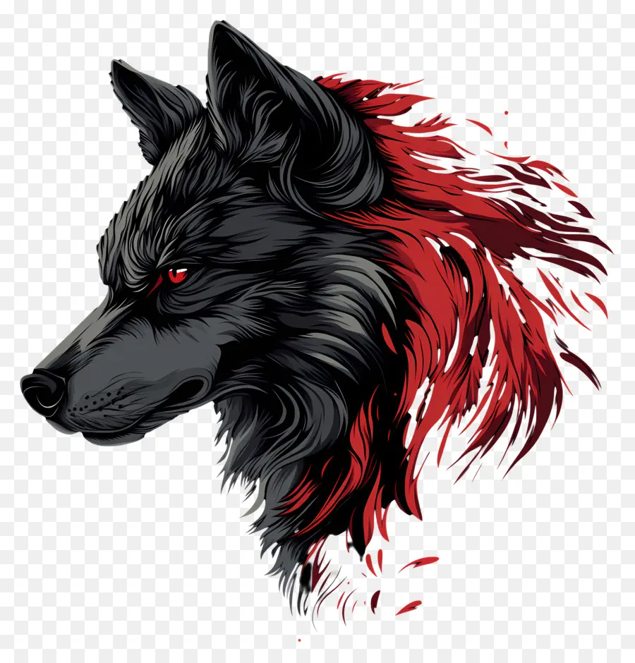 Lobo De Fantasía，Lobo Negro PNG