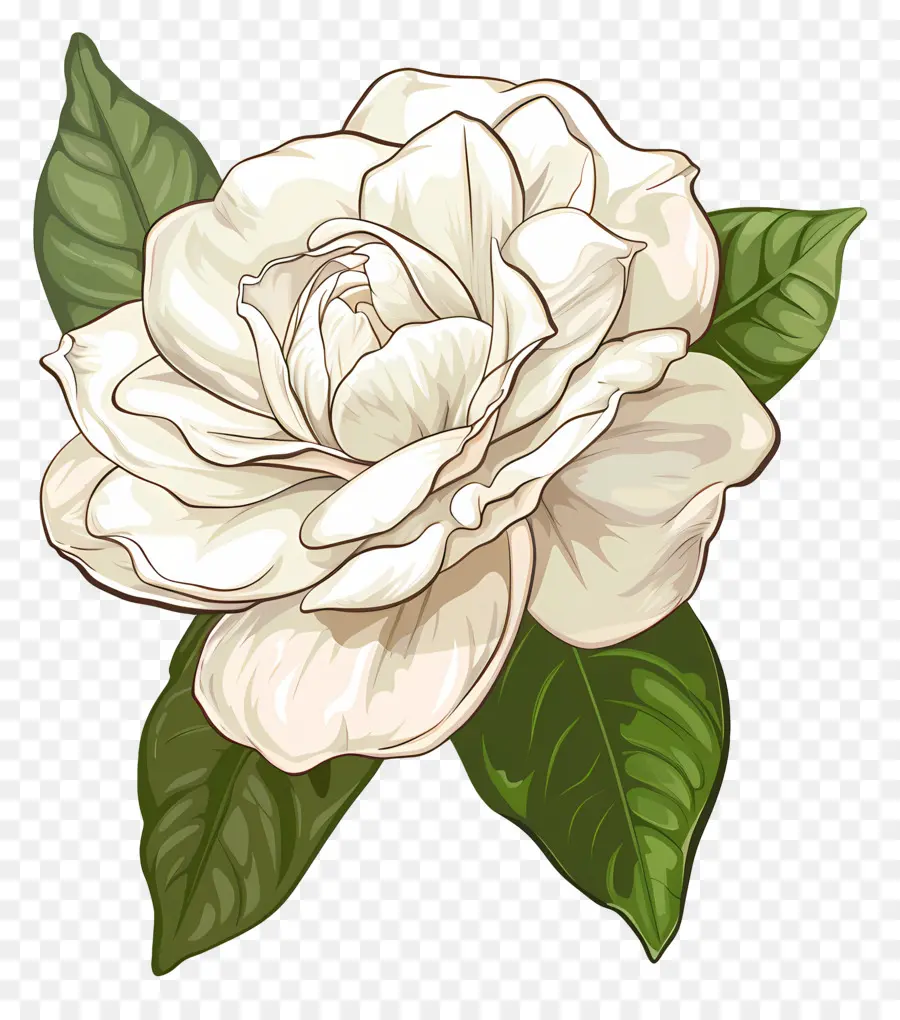 Flor De Gardenia Blanca，Flor Blanca PNG