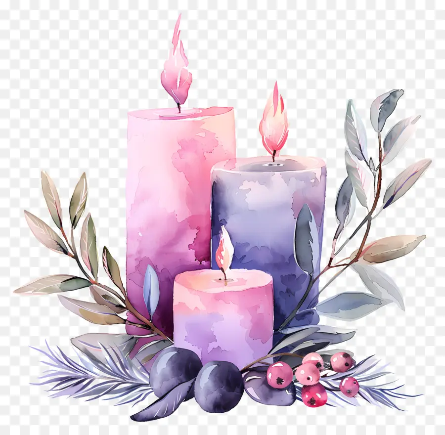 Velas De Adviento，Velas PNG